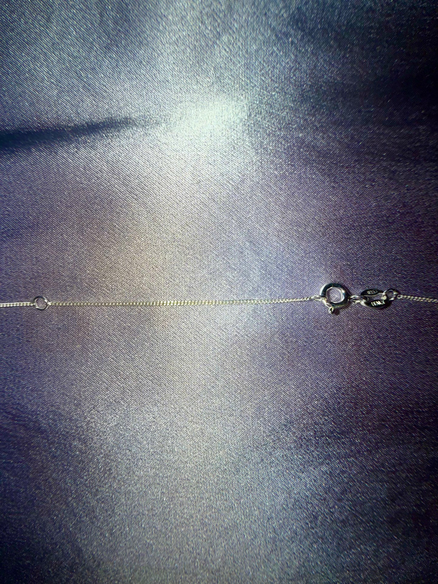 MADE in ITALY Sterling Silver 925 Hammered Trace Chain (adjustable length)