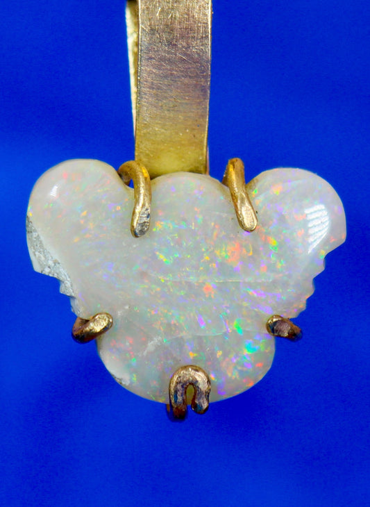 Koala Opal Pendant Solid Gold