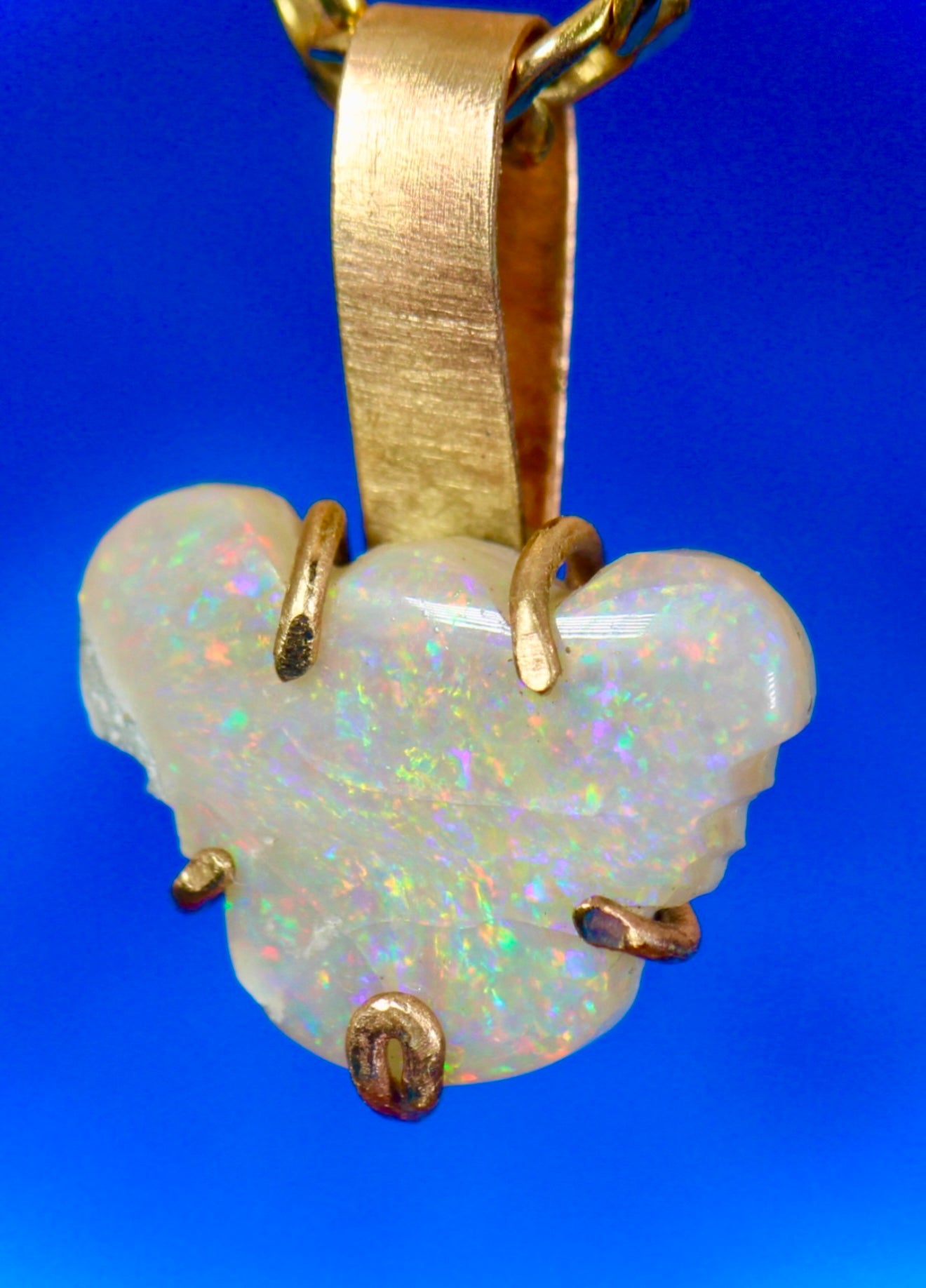 Koala Opal Pendant Solid Gold