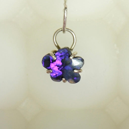 ✿ Mod ✿Flower Black Opal Charm