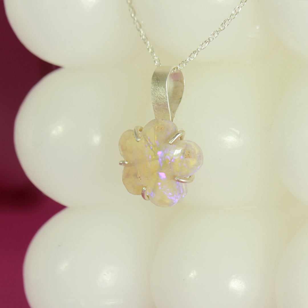 ✿ Mod Flower ✿ crystal opal pendant