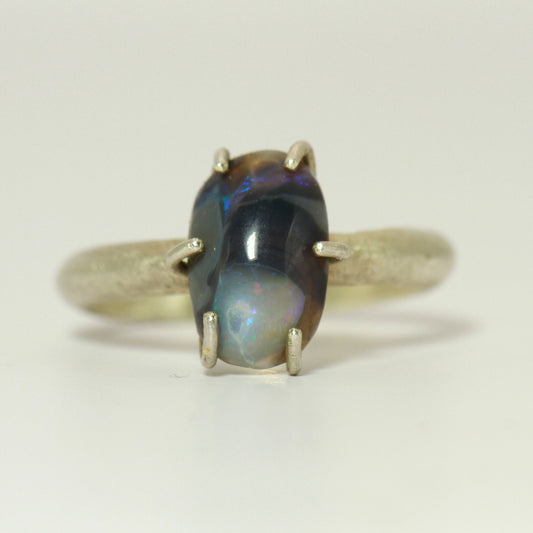 Black opal ring - The Mouse