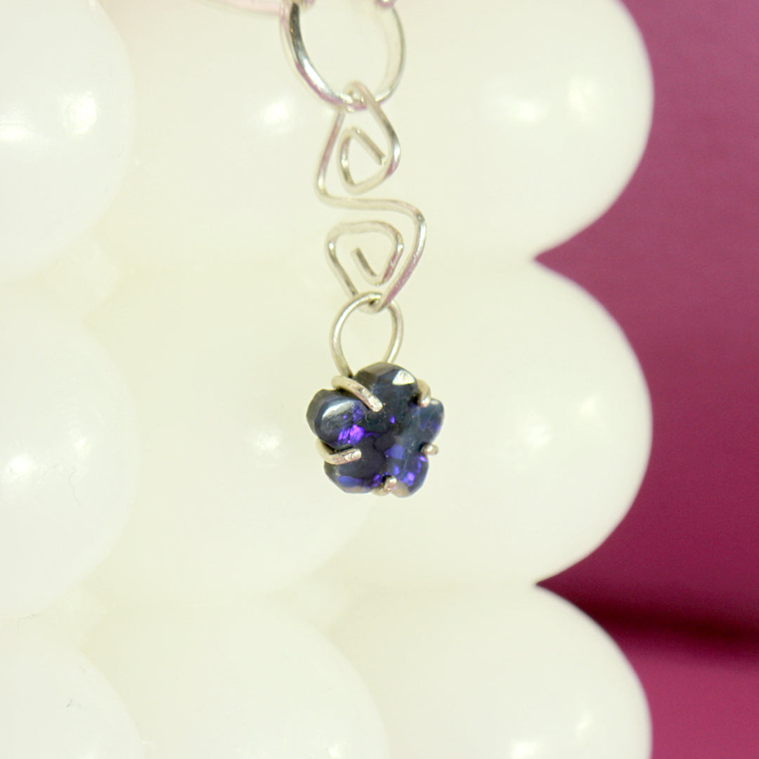 Mod Flower Black Opal Charm