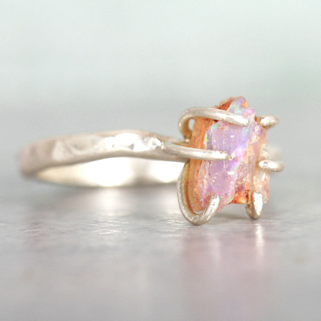 Rocky Road Rough Opal ring