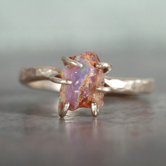 Rough Opal ring - The Rocky Road