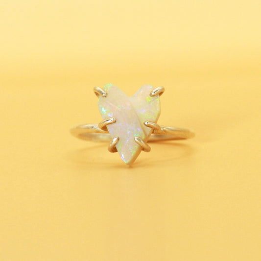 The Love You Long Time Opal Heart ring