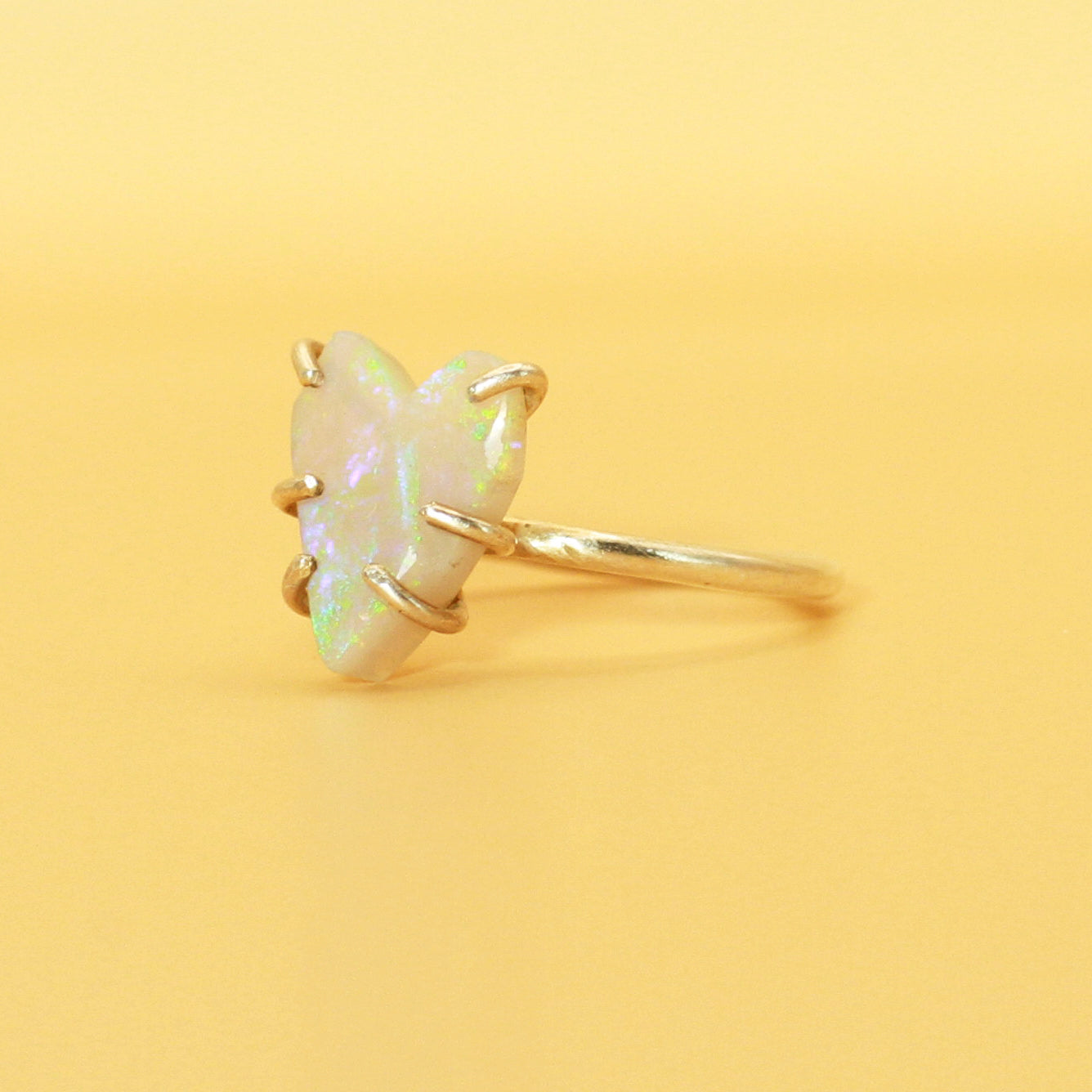 The Love You Long Time Opal Heart ring