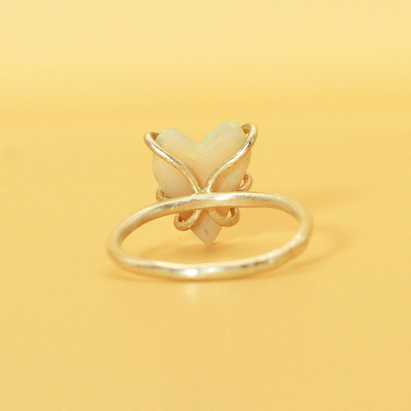 The Love You Long Time Opal Heart ring